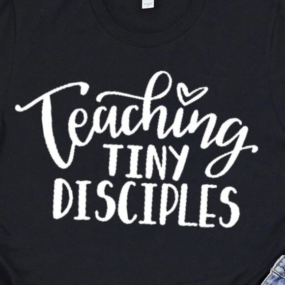 Teaching Tiny Disciples Christian T-Shirt - Picture 2 of 5